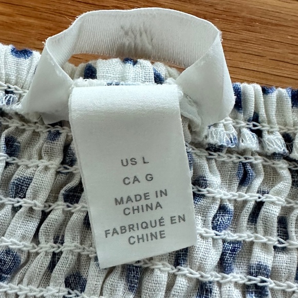 H&M NWOT Linen Top (L) - Picture 8 of 9